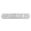 Thumbnail Image 3 of Emerald-Cut Lab-Grown Diamond Anniversary Ring 1 ct tw 14K White Gold