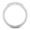 Thumbnail Image 3 of ArtCarved Pear-Shaped & Round-Cut Diamond Contour Anniversary Ring 1/6 ct tw 14K White Gold