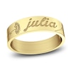 Thumbnail Image 1 of Birth Flower & Name Ring 10K Yellow Gold