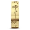 Thumbnail Image 2 of Birth Flower & Name Ring 10K Yellow Gold
