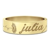 Thumbnail Image 3 of Birth Flower & Name Ring 10K Yellow Gold