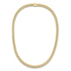 Thumbnail Image 2 of Cuban Curb Chain Necklace 8mm Semi-Solid 14K Yellow Gold 22"