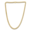 Thumbnail Image 3 of Cuban Curb Chain Necklace 8mm Semi-Solid 14K Yellow Gold 22"