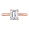 Thumbnail Image 3 of Certified Emerald-Cut Diamond Solitaire Engagement Ring 2 ct tw 18K Rose Gold (SI2/G)