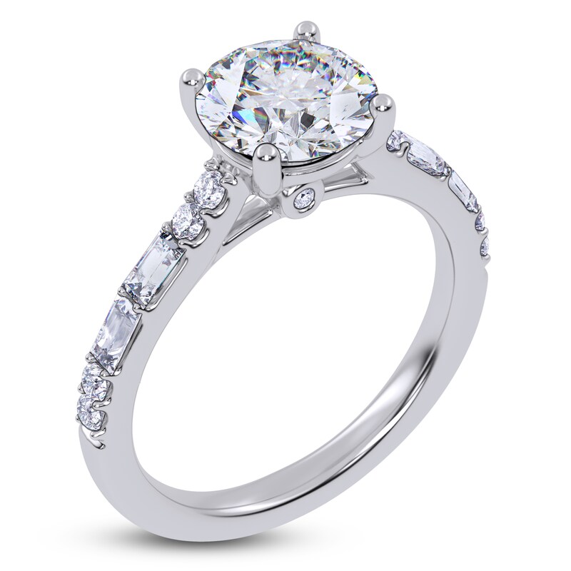 Main Image 2 of Round-Cut Lab-Grown Diamond Engagement Ring 1-7/8 ct tw 14K White Gold