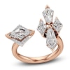 Thumbnail Image 1 of J'Lure Lozenge Step-Cut & Tie Step-Cut Lab-Grown Diamond Deconstructed Ring 3-1/4 ct tw 14K Rose Gold