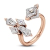 Thumbnail Image 2 of J'Lure Lozenge Step-Cut & Tie Step-Cut Lab-Grown Diamond Deconstructed Ring 3-1/4 ct tw 14K Rose Gold