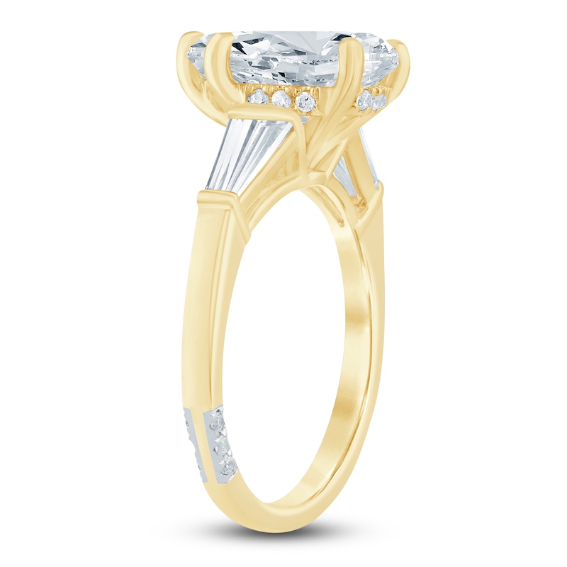 Main Image 2 of Pnina Tornai Pear-Shaped Lab-Grown Diamond Engagement Ring 3-1/3 ct tw 14K Yellow Gold