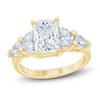 Thumbnail Image 1 of Radiant-Cut, Half-Moon-Cut & Pear-Shaped Lab-Grown Diamond Engagement Ring 4 ct tw 14K Yellow Gold