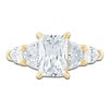 Thumbnail Image 3 of Radiant-Cut, Half-Moon-Cut & Pear-Shaped Lab-Grown Diamond Engagement Ring 4 ct tw 14K Yellow Gold