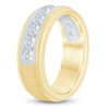 Thumbnail Image 2 of Men's Lab-Grown Diamond Band 1 ct tw 14K Two-Tone Gold