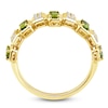 Thumbnail Image 2 of Baguette-Cut Natural Brazilian Cruzeiro Tourmaline & Diamond Ring 1/8 ct tw 14K Yellow Gold