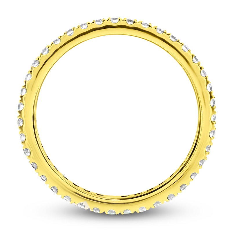 Main Image 2 of Lab-Grown Diamond Eternity Band 1/2 ct tw 14K Yellow Gold