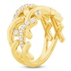 Thumbnail Image 2 of Unspoken Diamond Crossover Ring 3/4 ct tw 14K Yellow Gold