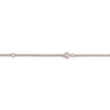 Thumbnail Image 3 of Diamond Accent Hearts Name Necklace 24K Rose Gold-Plated Sterling Silver 18"
