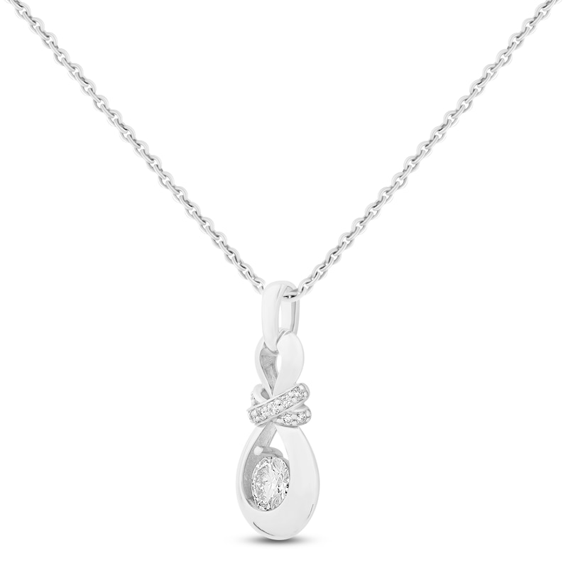Main Image 2 of Captivate Diamond Necklace 2-1/4 ct tw 14K White Gold 18"