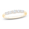 Thumbnail Image 1 of Certified Diamond Scalloped-Edge Anniversary Ring 1/2 ct tw 14K Yellow Gold