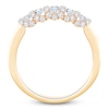 Thumbnail Image 2 of Certified Diamond Scalloped-Edge Anniversary Ring 1/2 ct tw 14K Yellow Gold