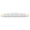 Thumbnail Image 3 of Certified Diamond Scalloped-Edge Anniversary Ring 1/2 ct tw 14K Yellow Gold