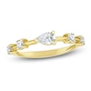 Thumbnail Image 1 of Jared Signature Pear-Shaped & Round Lab-Grown Diamond Station Ring 1/2 ct tw 14K Yellow Gold
