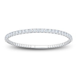Jared Signature Lab-Grown Diamond Flex Bangle Bracelet 4 ct tw 14K White Gold