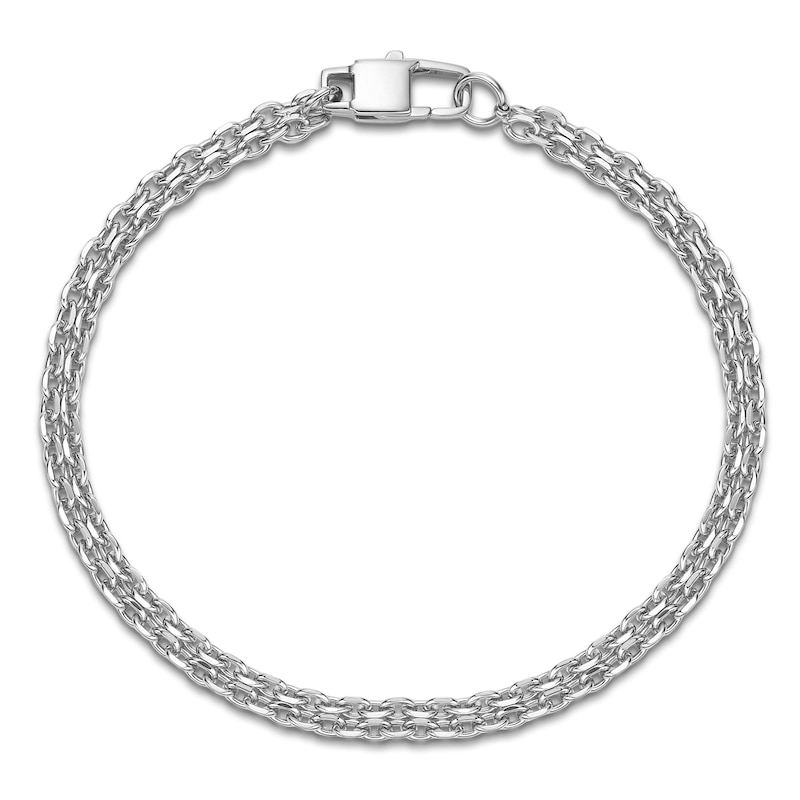 Main Image 1 of Bismark Chain Bracelet 4mm Solid Stainless Steel 8.5"