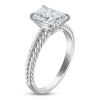 Thumbnail Image 2 of Certified Radiant-Cut Lab-Grown Diamond Hidden Halo Engagement Ring 2 ct tw 14K White Gold
