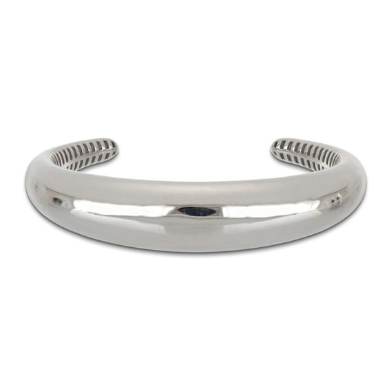 Italia D'Argento Domed Cuff Bracelet Sterling Silver 14mm