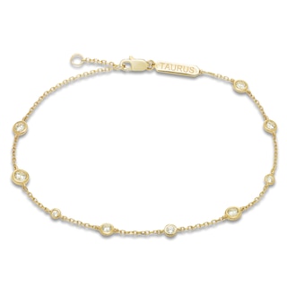 Constellations by Jared Lab-Grown Diamond Taurus Bracelet 1/2 ct tw 10K Yellow Gold 7.5"