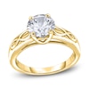 Thumbnail Image 1 of Diamond Solitaire Infinity Engagement Ring 1/2 ct tw Round 14K Yellow Gold (I2/I)