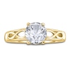 Thumbnail Image 3 of Diamond Solitaire Infinity Engagement Ring 1/2 ct tw Round 14K Yellow Gold (I2/I)