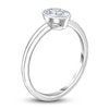 Thumbnail Image 2 of Diamond Solitaire Engagement Ring 3/4 ct tw Bezel-Set Oval 14K White Gold (I2/I)