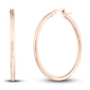 Thumbnail Image 0 of Polished Hoop Earrings 14K Rose Gold 35mm