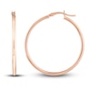 Thumbnail Image 1 of Polished Hoop Earrings 14K Rose Gold 35mm