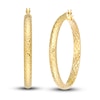 Thumbnail Image 0 of Diamond-Cut In/Out Hoop Earrings 14K Yellow Gold 40mm