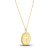 Thumbnail Image 2 of Cutout Cross Necklace 14K Yellow Gold 16"