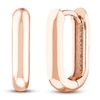 Huggie Earrings 14K Rose Gold 15mm