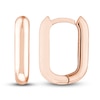 Huggie Earrings 14K Rose Gold 15mm