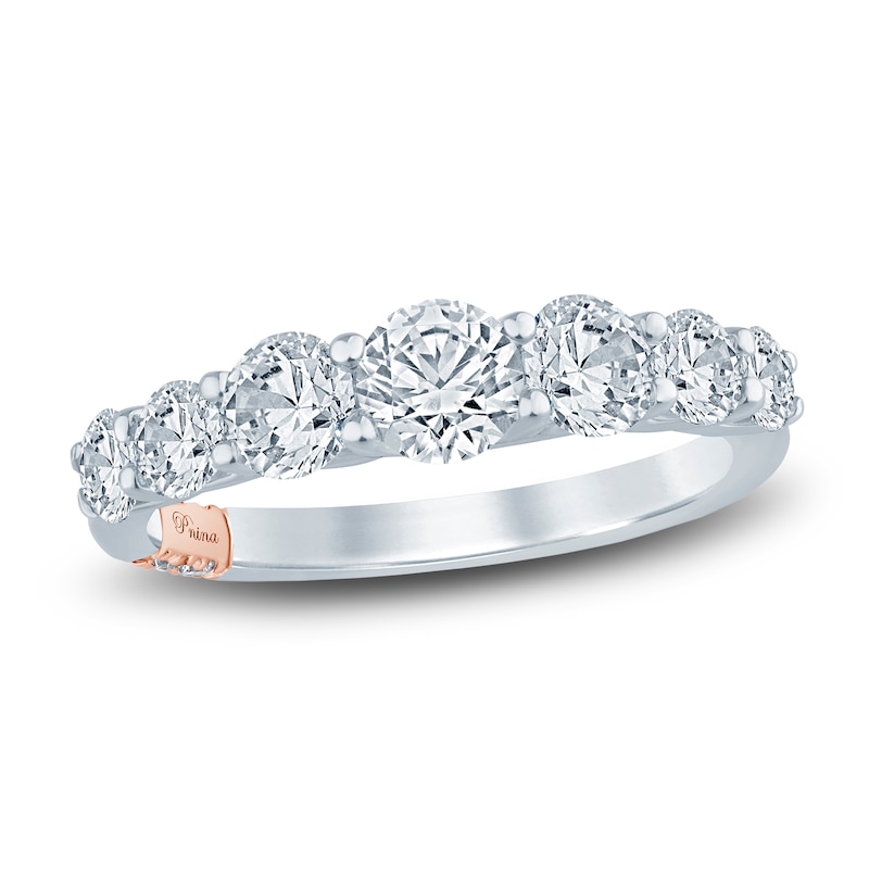 Pnina Tornai Lab-Created Diamond Anniversary Band 1-1/2 ct tw Round 14K White Gold