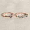 Thumbnail Image 4 of Juliette Maison Natural Amethyst & Natural Blue Zircon Ring 10K Rose Gold