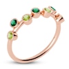 Thumbnail Image 2 of Juliette Maison Natural Peridot & Natural Emerald Ring 10K Rose Gold
