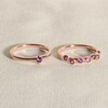 Thumbnail Image 4 of Juliette Maison Natural Rhodolite Garnet & Natural Ruby Ring 10K Yellow Gold