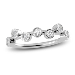 Juliette Maison Natural White Sapphire Ring 10K White Gold