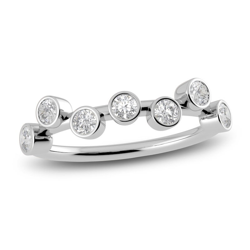 Main Image 1 of Juliette Maison Natural White Sapphire Ring 10K White Gold