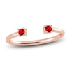 Thumbnail Image 1 of Juliette Maison Natural Ruby Cuff Ring 10K Rose Gold