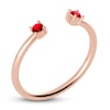 Thumbnail Image 2 of Juliette Maison Natural Ruby Cuff Ring 10K Rose Gold