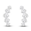 Thumbnail Image 1 of Diamond Climber Earrings 1 ct tw Round 14K White Gold