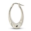 Thumbnail Image 2 of Hollow Tube Hoop Earrings 14K White Gold
