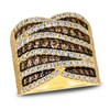 Thumbnail Image 1 of Le Vian Wrapped In Chocolate Diamond Ring 2-1/3 ct tw Round 14K Honey Gold