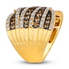 Thumbnail Image 3 of Le Vian Wrapped In Chocolate Diamond Ring 2-1/3 ct tw Round 14K Honey Gold